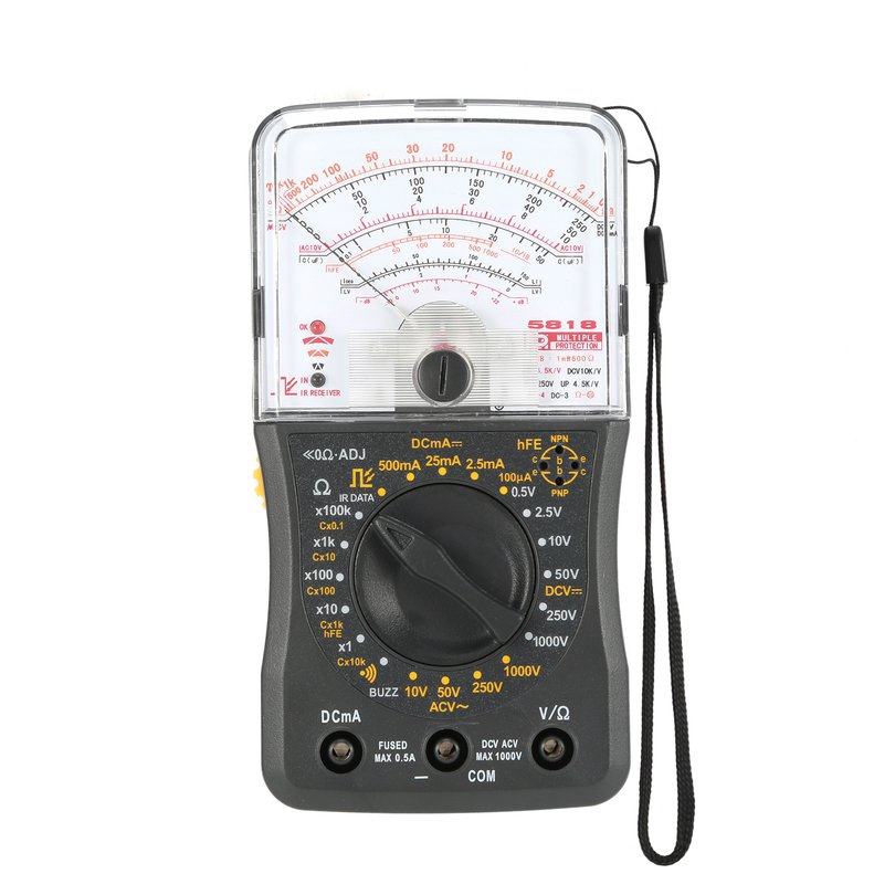 Đồng hồ vạn năng analog cầm tay mini đo điện áp AC/ DC dòng điện Ohm kiểm tra cầu chì/ diode