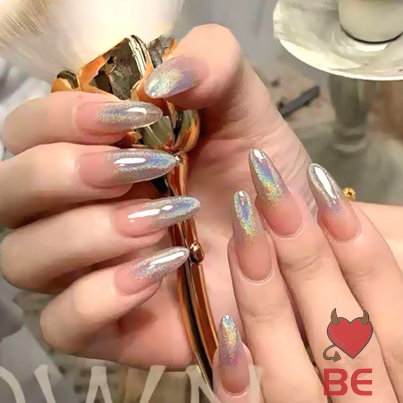 YADORNOS 24 Móng tay giả màu gradient không thấm nước/ có thể tháo rời