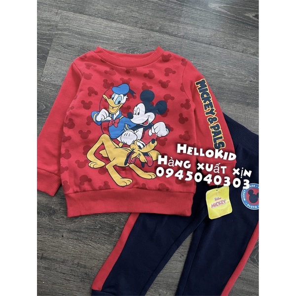 Bộ nỉ nhiều hình Mickey donal