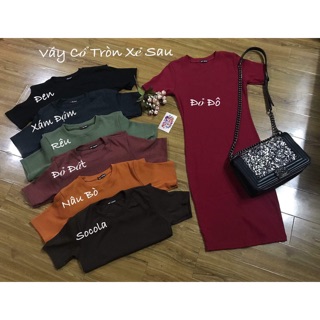 Combo 10 váy thun gân body