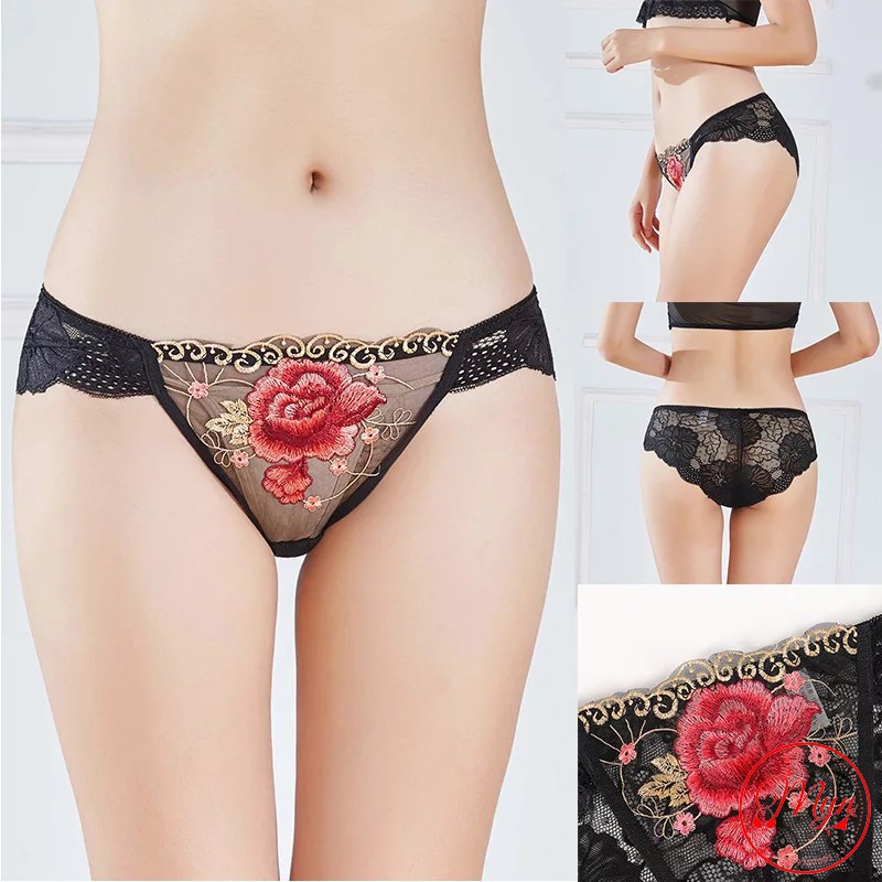 [SEXY QUẦN LÓT REN CAO CẤP THÊU HOA HỒNG QUYẾN RŨ SEXY | BigBuy360 - bigbuy360.vn