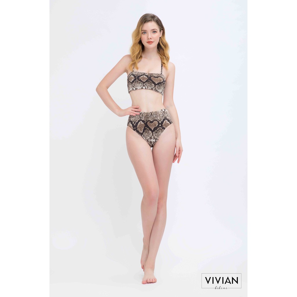 [Mã LTNP50 giảm 50K đơn 150K] Áo bơi Nữ VIVIAN kiểu dáng dạng ống- màu Nâu - VS116_BR | BigBuy360 - bigbuy360.vn