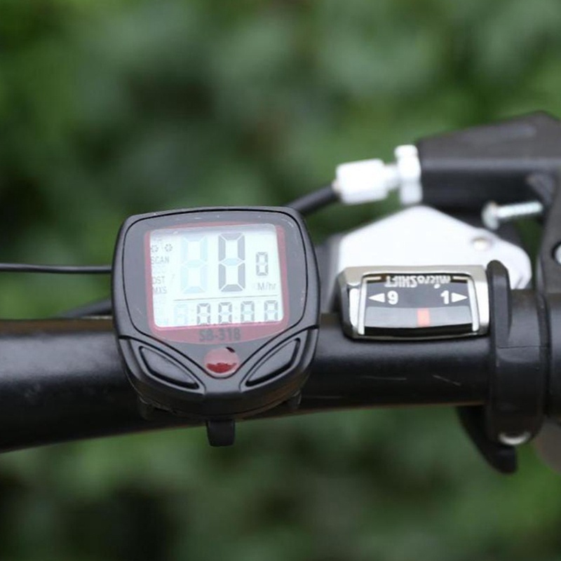 Waterproof Bike Computer Bicycle Meter Odometer Wired Stopwatch