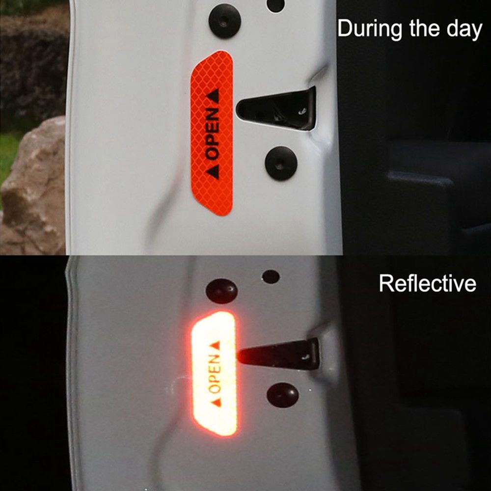 Bộ 4 sticker dán đuôi xe ô tô nhiều màu sắc độc đáo sáng tạo