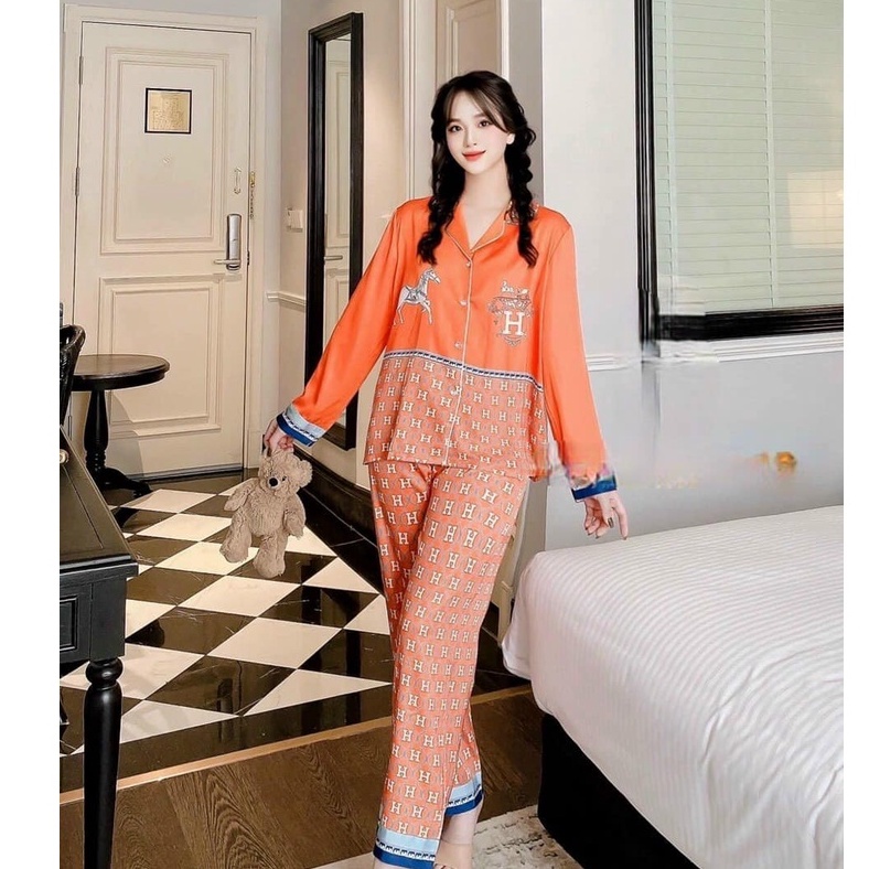 🌱 Đồ Bộ Pijama Lụa Đồ Mặc Nhà☘️ Bộ Ngủ Cao Cấp Mát Mềm Mịn - ELSA
