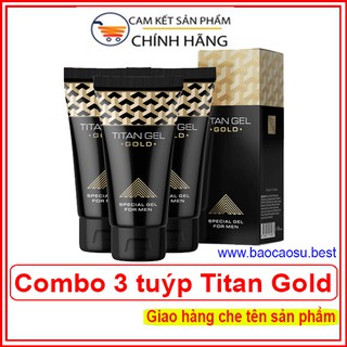 COMBO 3 TUÝP Titan_Gel_Gold Nga (1 liệu trình)