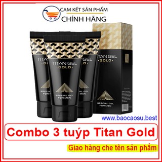COMBO 3 TUÝP Titan_Gel_GoId Nga (1 liệu trình)