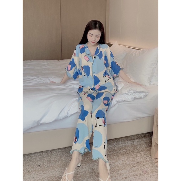 Bộ ngủ Mango_Latin cộc dài đẹp