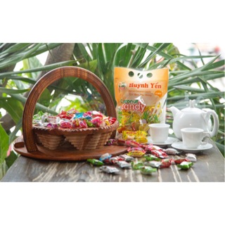 Kẹo dừa Huỳnh Yến ít ngọt túi 250g| Kẹo dừa thiên nhiên ít ngọt|