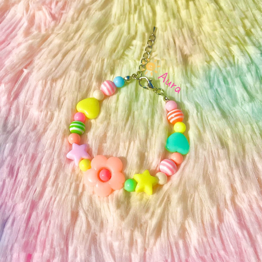 Vòng tay Pastel kẹo ngọt Handmade Aura