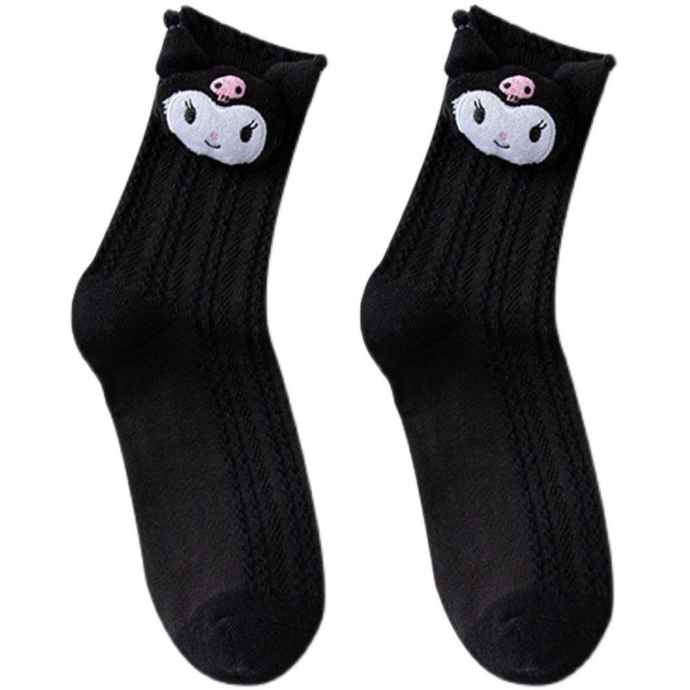 Đôi vớ cotton dày trang trí chú thỏ Kuromi My Melody đáng yêu phong cách Hàn Quốc ấm áp mùa đông thời trang dành cho nữ