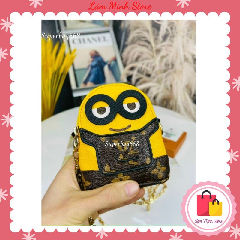 Túi đeo chéo mini, ví mini đựng tiền hình Minion cute ngộ nghĩnh dễ thương C45