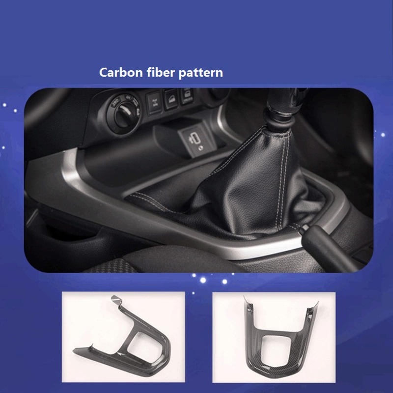 Khung gắn cần số xe hơi bằng sợi carbon trang trí cho Nissan Navara NP300
