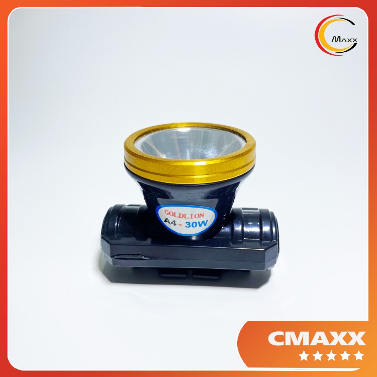 ĐÈN PIN ĐỘI ĐẦU SIÊU SÁNG A4 30W GOLDLION – GIA DỤNG CMAXX