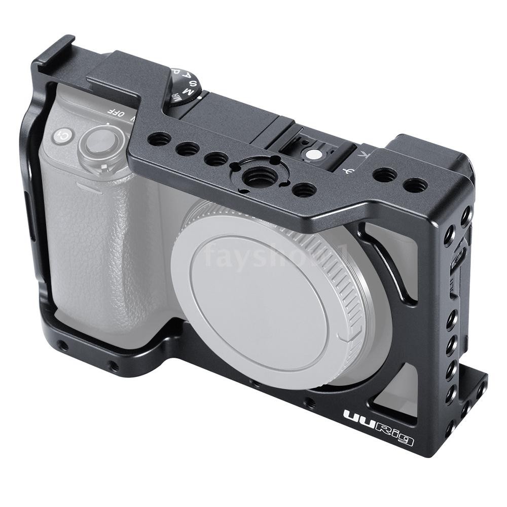Khung camera hợp kim nhôm UURig R008 + cold shoe cho Sony A6400