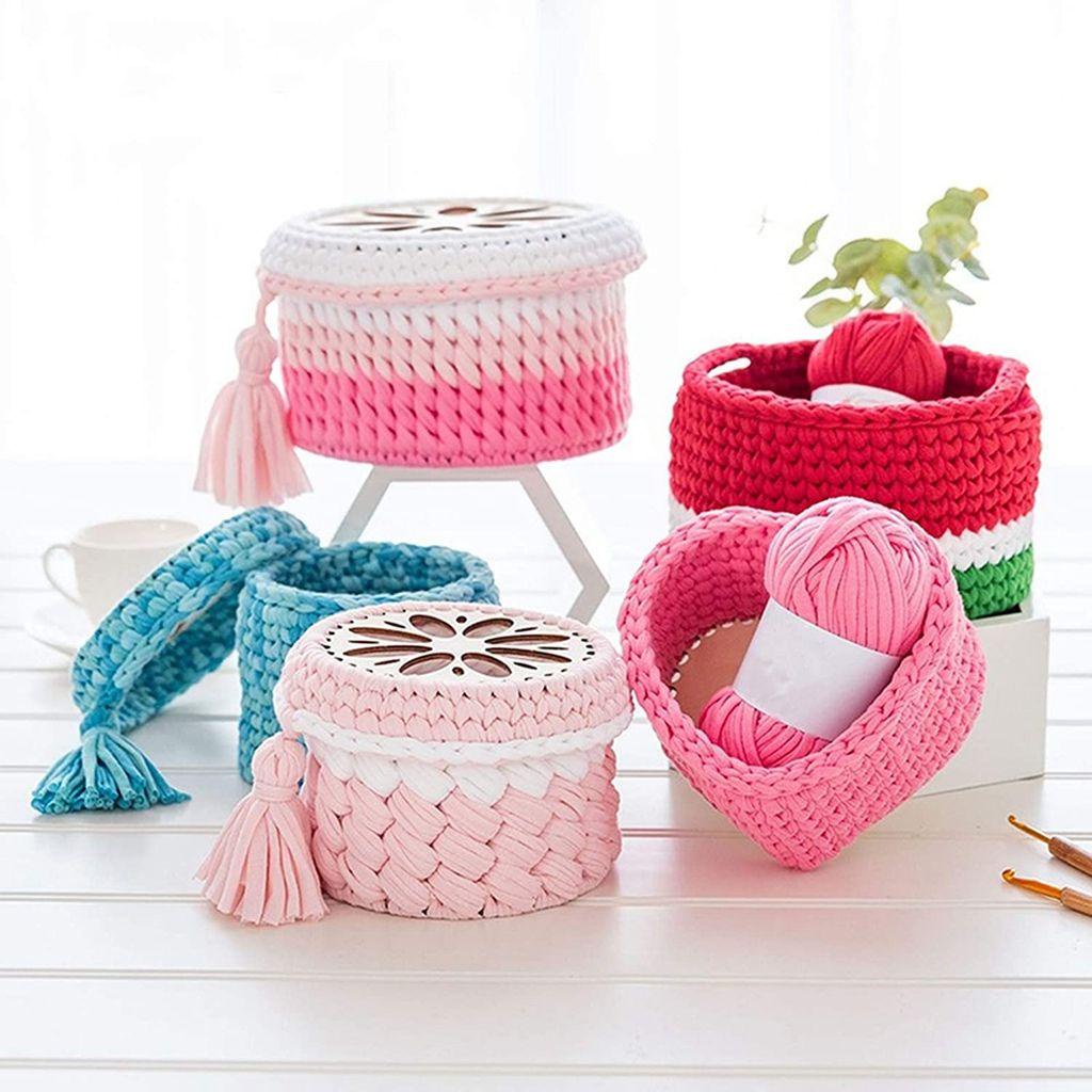 Đế Gỗ Tròn Đan Móc Len Thủ Công DIY