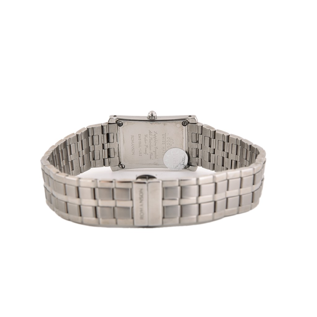 Đồng hồ nữ Romanson Watch EM5164LWWH mặt nhỏ đính đá kính Sapphire chống xước, dây thép cao cấp chính hãng