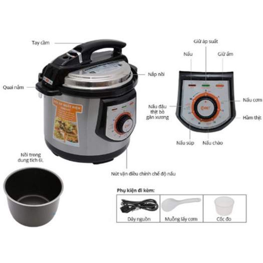 Nồi Áp Suất Điện Cao Cấp Comet Ruột Nồi Whitford An Toàn Sức Khỏe