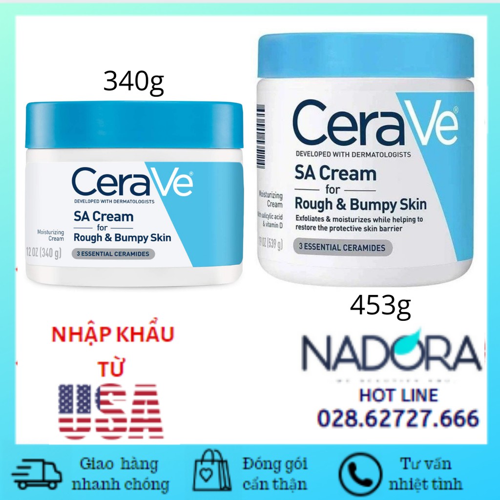 [ĐỦ SIZE] Kem Dưỡng Da Cerave SA Cream