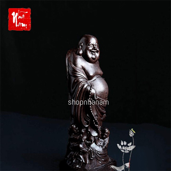 Tượng gỗ mini đài sen Đế sen kê tượng phật bằng gỗ