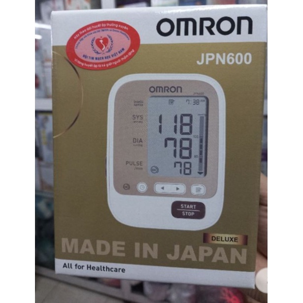 Máy Đo Huyết Áp Bắp Tay Omron JPN600 - Đo Chính Xác, Tự Động Bơm và Xả Hơi