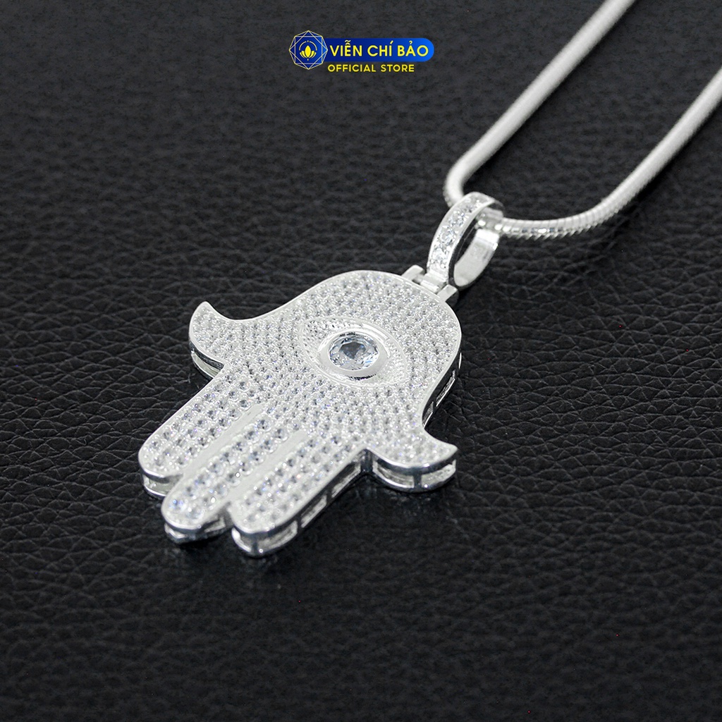 Mặt dây chuyền nam hình con mực đính đá chất liệu bạc 925 thời trang phụ kiện trang sức Viễn Chí Bảo M300286