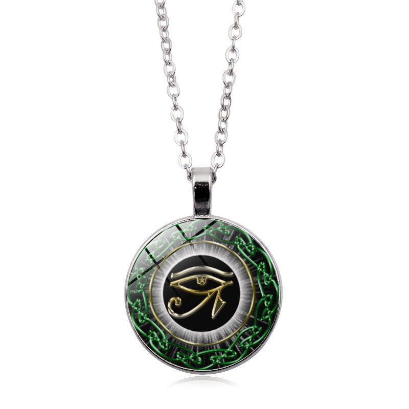 weiweijewelry/Mặt dây chuyền bằng đá quý của nam giới Vòng cổ Bùa thần Horus Ai ...