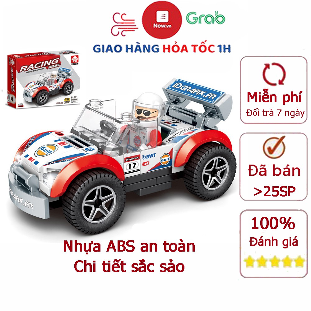 Bộ đồ chơi lắp ráp ô tô mô hình phát triển tư duy cho bé, cả nhà có thể cùng chơi và lắp ráp