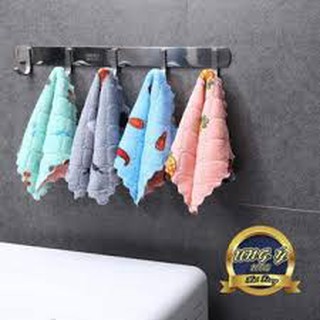 combo 10 cái khăn lau tay vuông họa tiết hoa quả