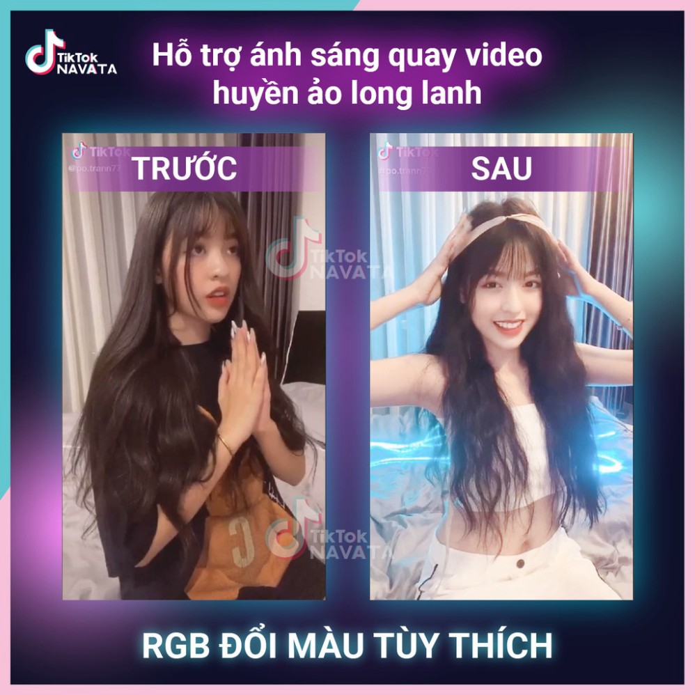 Đèn Led TikTok chuyên quay TikTok loại chuyển màu dài 5m, đèn trang trí những video triệu views của các hot TikToker