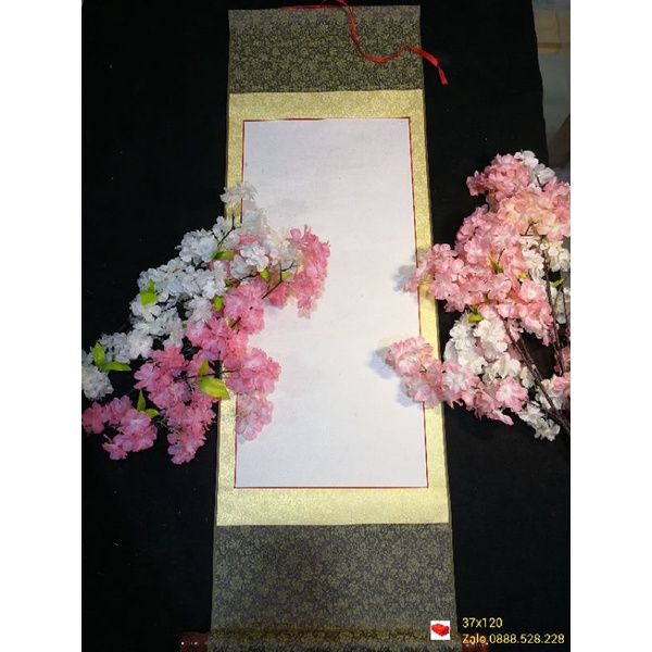 Biểu lụa viết thư pháp 35cm