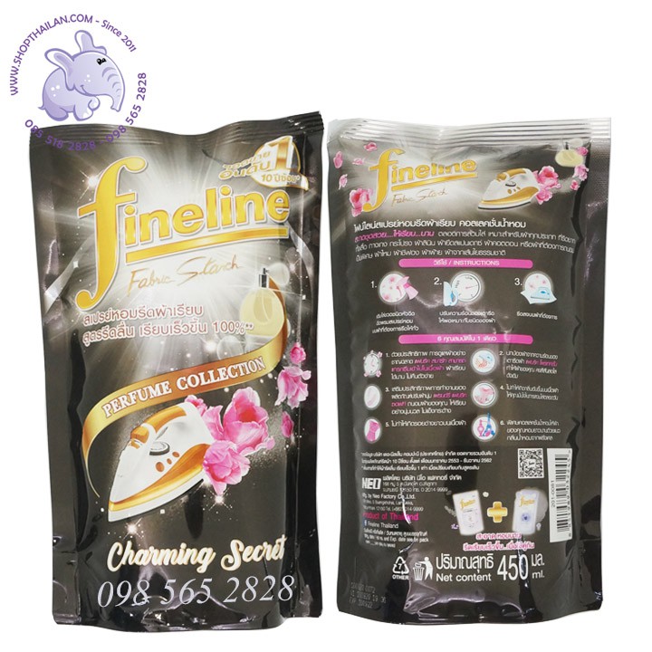 Nước ủi quần áo Fineline Thái Lan, Nước là quần áo Fineline thơm vải ủi mịn.