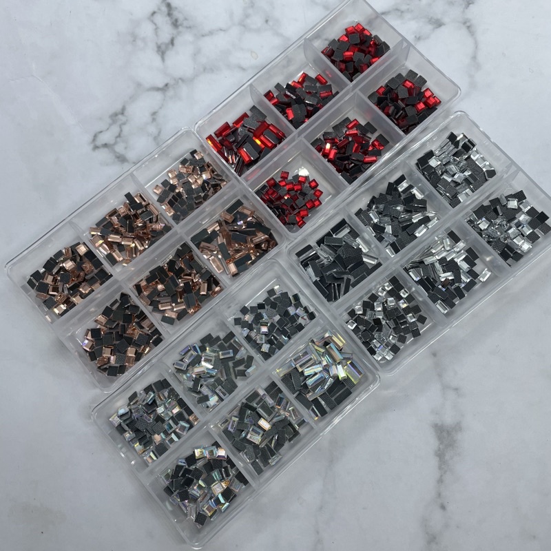 [ HOT SALE ] Đá Khối Chân Keo , Khay 6 ô Mix Size , Siêu Sáng