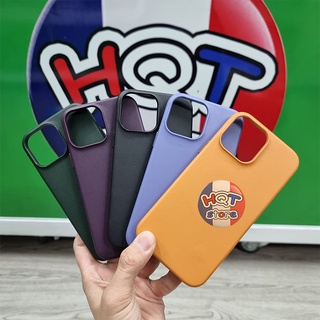 Ốp lưng da leather case hỗ trợ sạc không dây cho ip 13 pro max / 13 pro