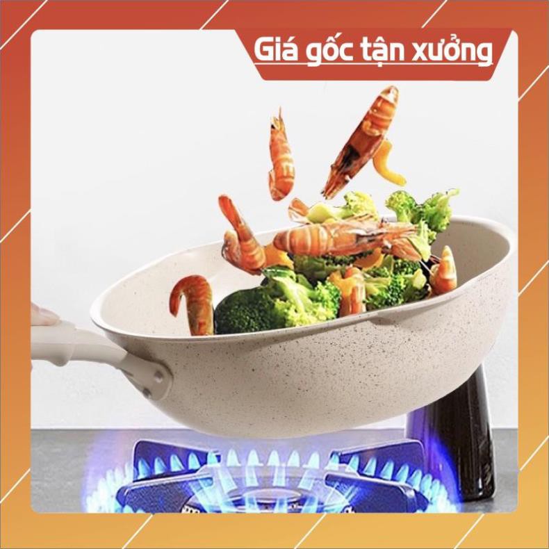 CHẢO VÂN ĐÁ TRẮNG ĐÁY TỪ SÂU LÒNG - hàng nhập khẩu nhật bản