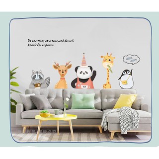 Decal dán tường thú dã ngoại