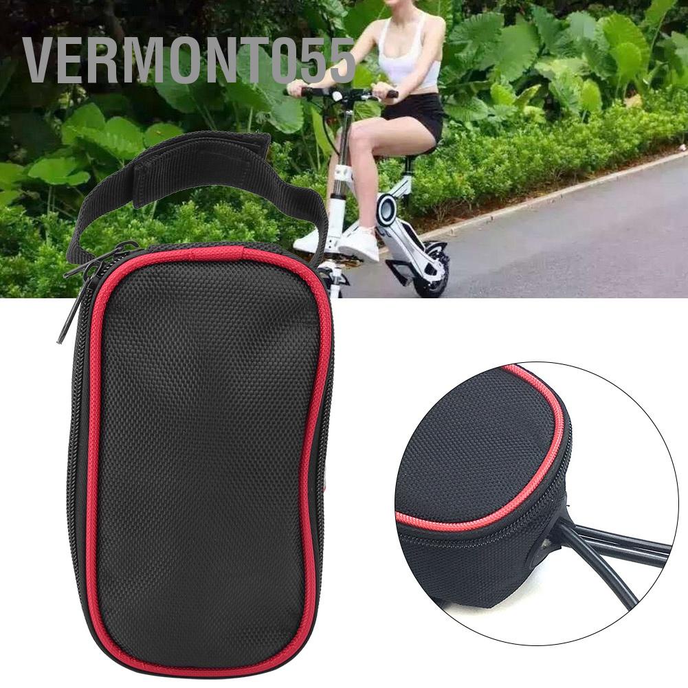 Vermont055 Black Canvas Bike Electric Bicycles Controller Bag Storage Bags Accessory