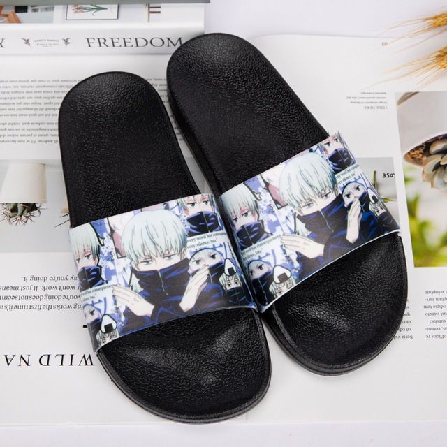 Dép lê đế dày thoáng khí chống trượt in hình hoạt hình anime 2022