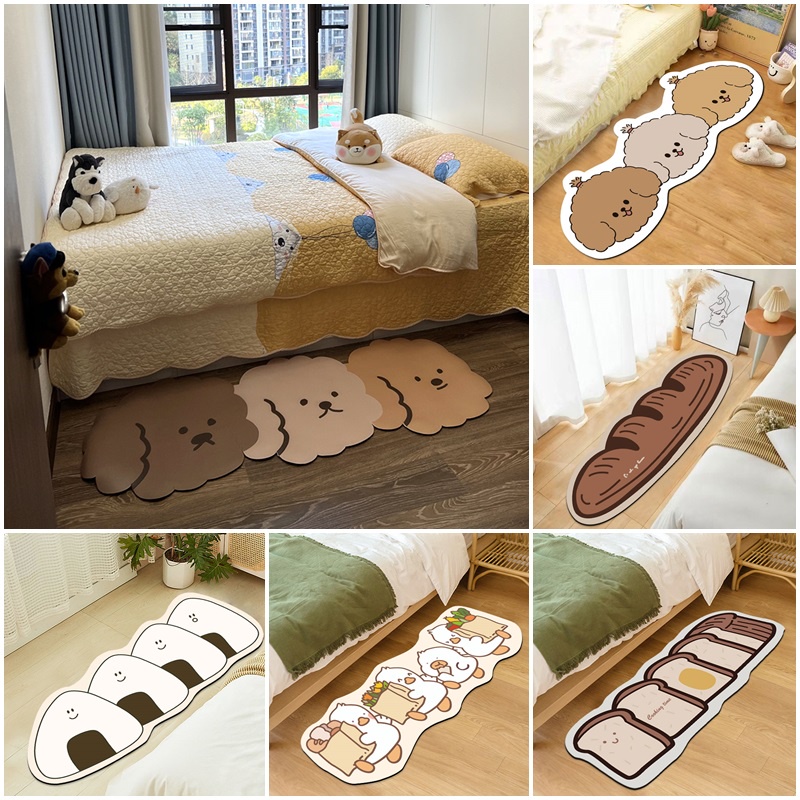Thảm lót cửa chùi chân Hình Bánh Mì Dễ Thương
