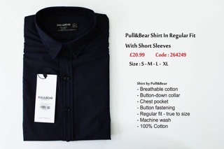 SƠ MI TAY NGẮN PULL & BEAR LỤA