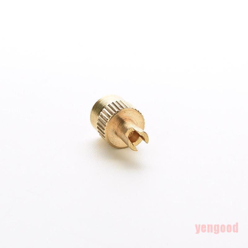 Set 10 nắp van hơi kim loại đầu có chức năng tháo lõi van