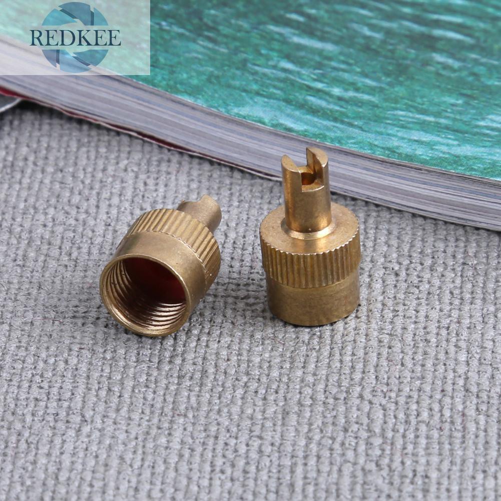 Set 10 Nắp Đậy Van Bánh Xe Máy / Xe Hơi Có Rãnh