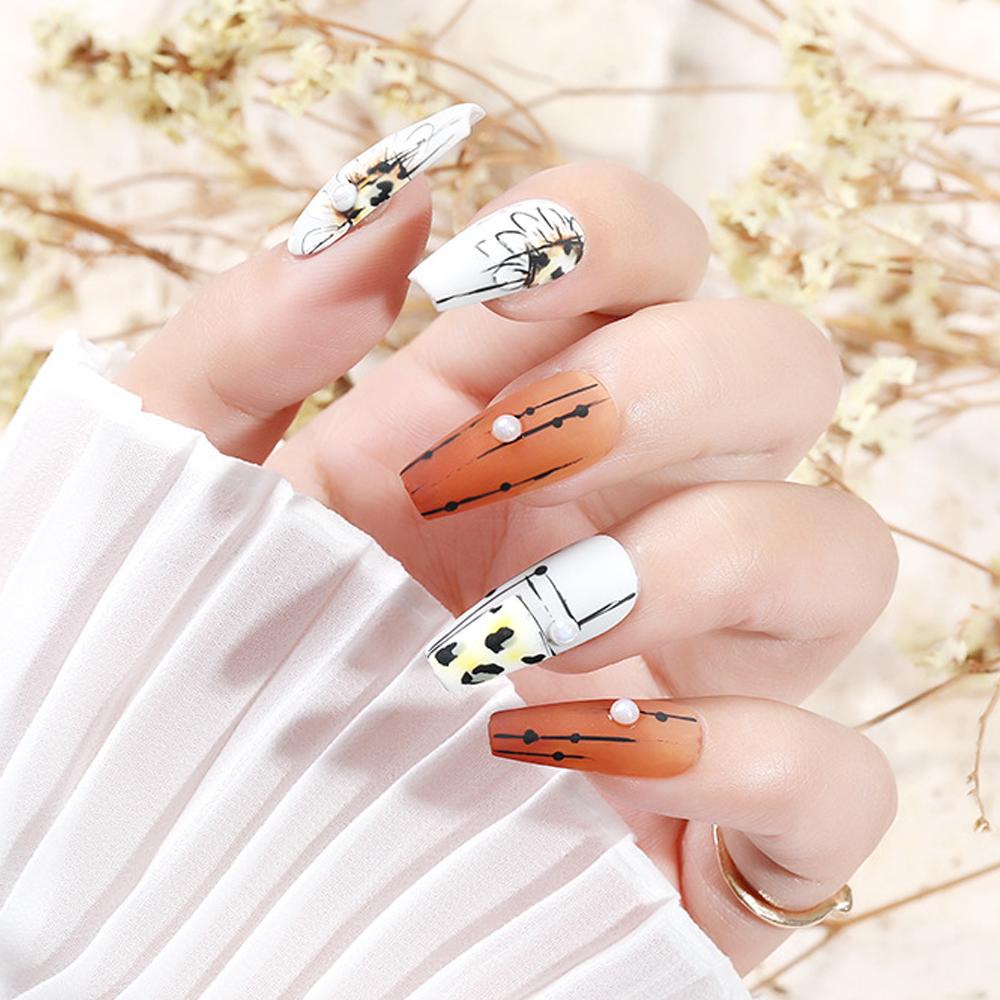 Hộp 100 Móng Tay Giả Trong Suốt Dùng Trang Trí