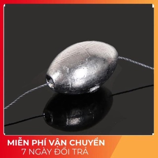 chì câu cá xuyên tâm đủ size