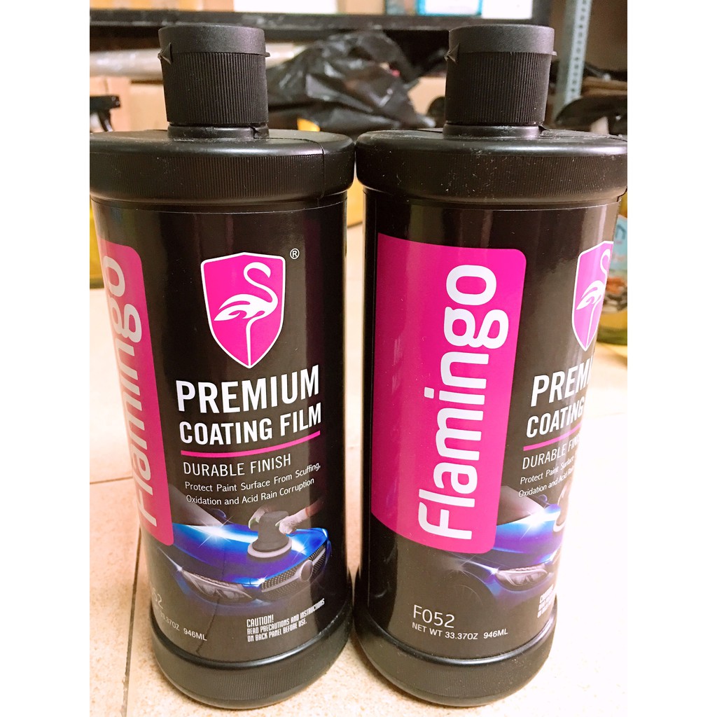 Bình Phủ Film Bảo Vệ Nước Sơn Bước 3 Flamingo F052 - Premium Coating Film 946ml