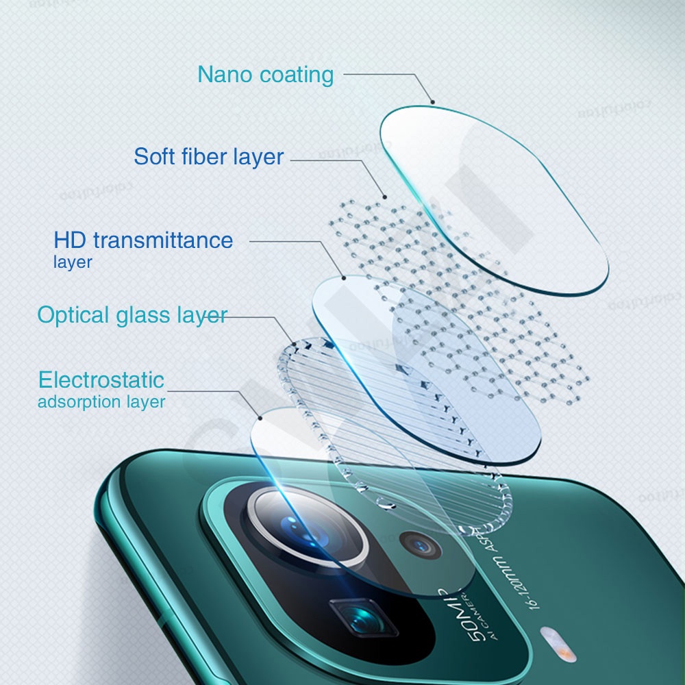 Kính cường lực trong suốt bảo vệ ống kính camera cho Xiaomi 11 Lite 5G NE Mi 11Lite 4G 5G Xiaomi Mi 11
