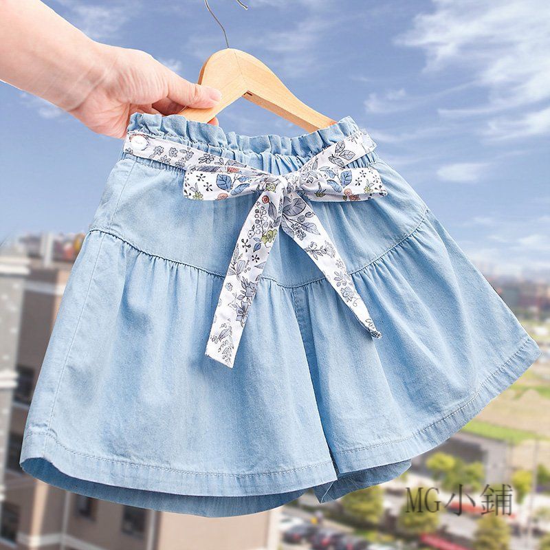 Quần Short Denim Giả Váy Thời Trang Mùa Hè Cho Bé Gái | WebRaoVat - webraovat.net.vn