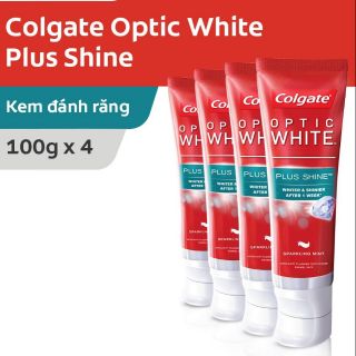 Bộ 4 Kem đánh răng Optic White Plus Shine
