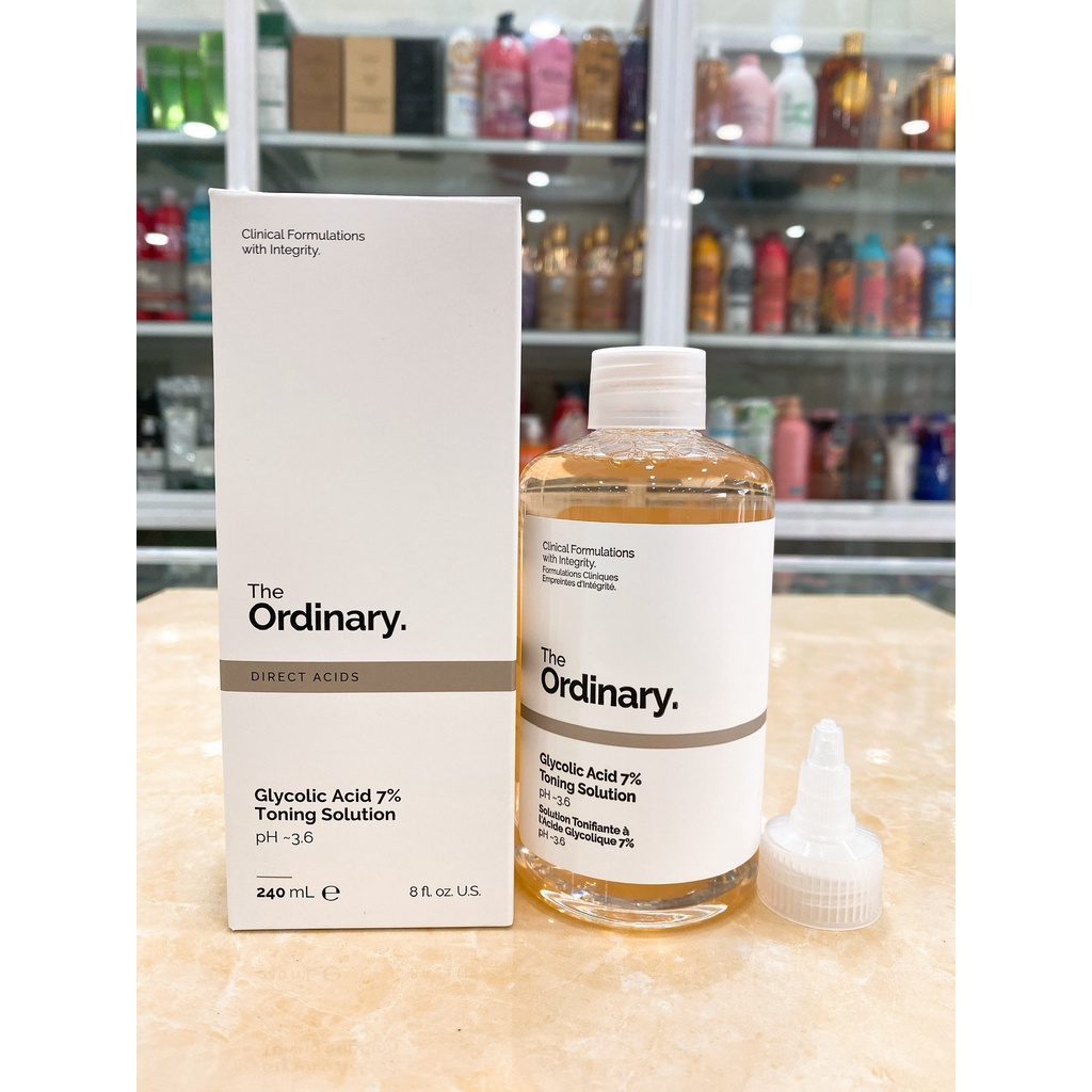 Nước Hoa Hồng The Ordinary Glycolic Acid 7% Toning Solution pH~3.6 Canada 240ml