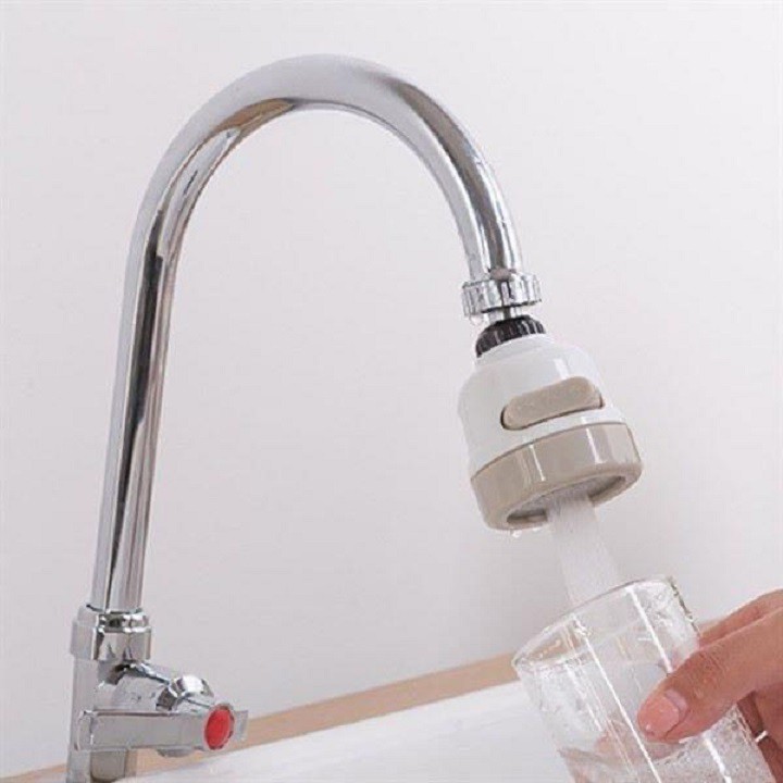 Đầu vòi tăng áp lực nước bồn rửa bát xoay 360 độ 3 chế độ phun